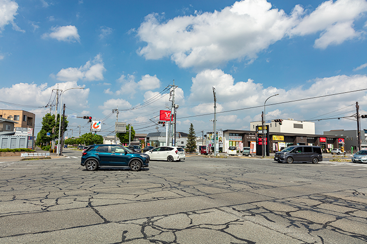 高崎市 国道354号線のフリー写真素材