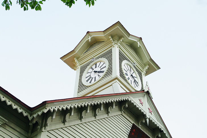 札幌市時計台の商用利用可能なフリー写真素材
