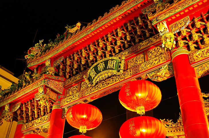 関帝廟(中華街)の商用利用可能なフリー写真素材