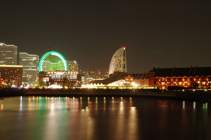 横浜の夜景の商用利用可能なフリー写真素材