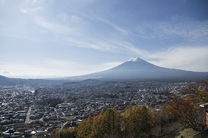 富士山と富士吉田市の商用利用可能なフリー写真素材