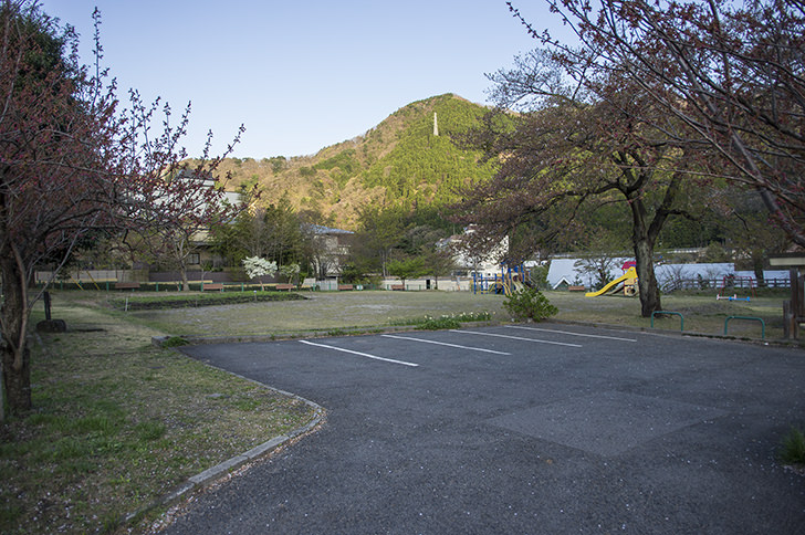 鬼怒川付近の公園のフリー写真素材