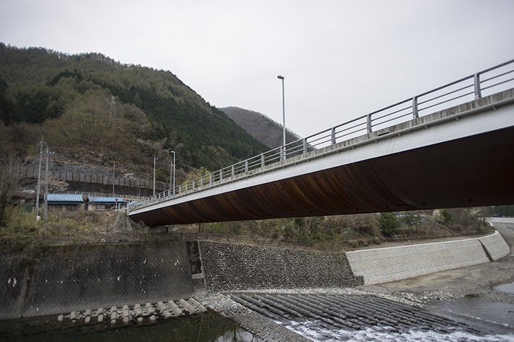 渡良瀬川と橋の商用利用可能なフリー写真素材
