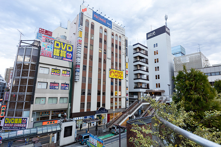 松戸駅前のフリー写真素材