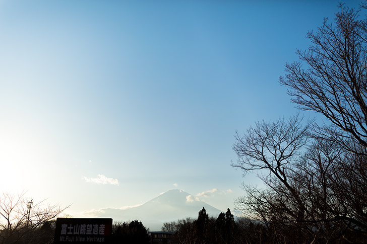 御殿場から見える富士山のフリー写真素材