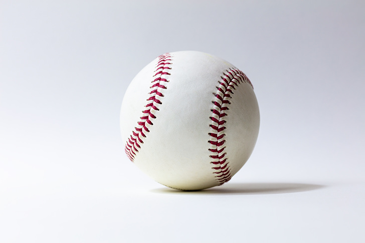 野球ボールのフリー写真素材