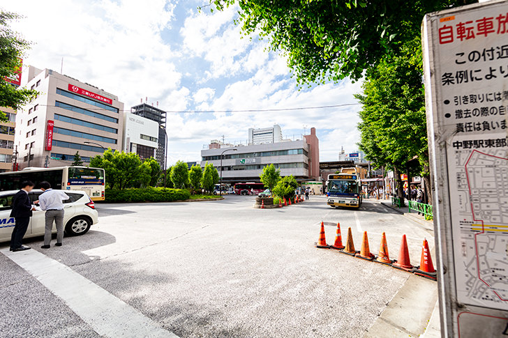 中野駅南口周辺のフリー写真素材