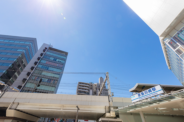 京急川崎駅周辺のフリー写真素材