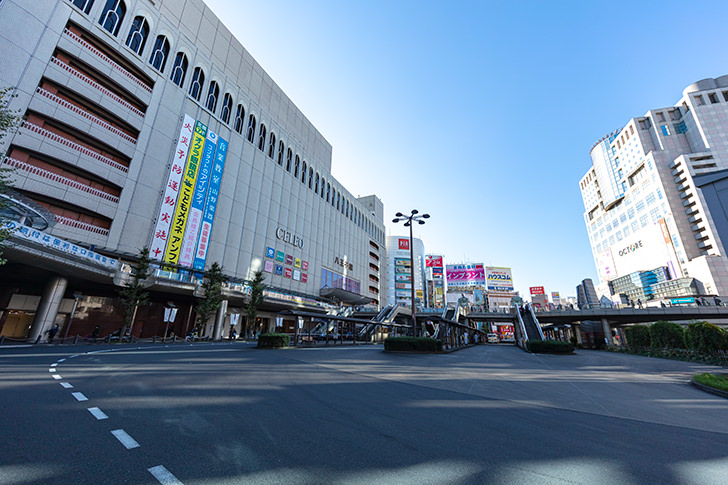 八王子駅北口駅前の商用利用可能なフリー写真素材