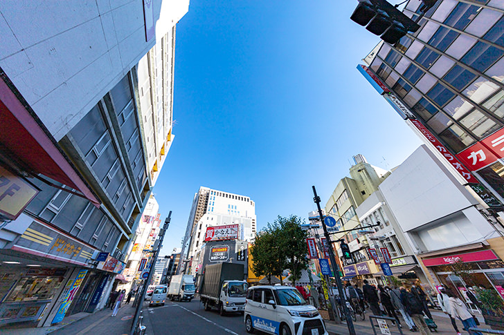 八王子駅周辺 富士見通りのフリー写真素材
