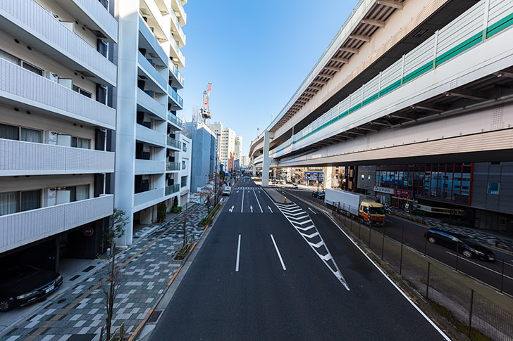 国道17号 中山道 新板橋駅前付近の商用利用可能なフリー写真素材