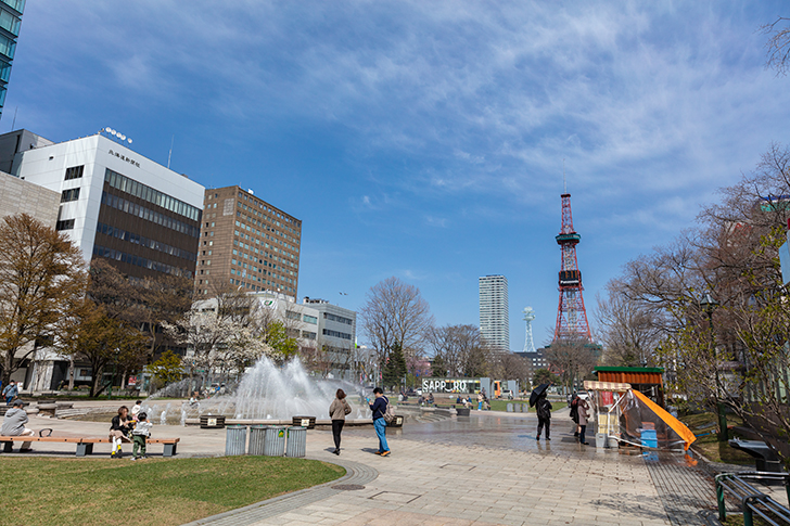 札幌大通公園のフリー写真素材