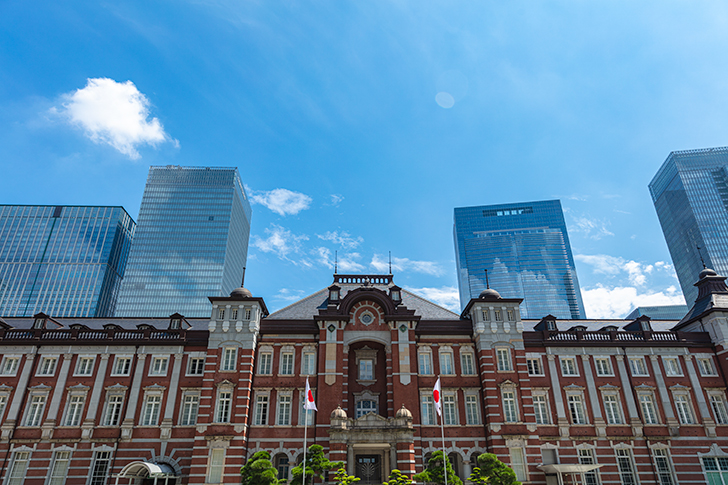 東京駅のフリー写真素材