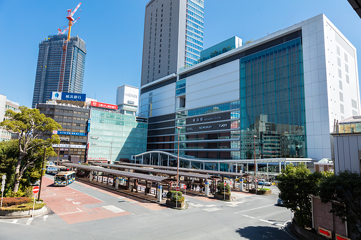 横浜駅西口周辺のフリー写真素材