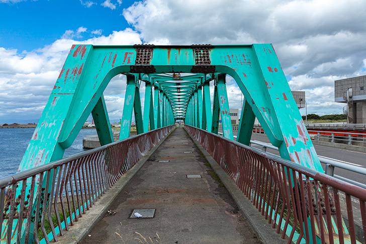 石狩 望洋橋のフリー写真素材