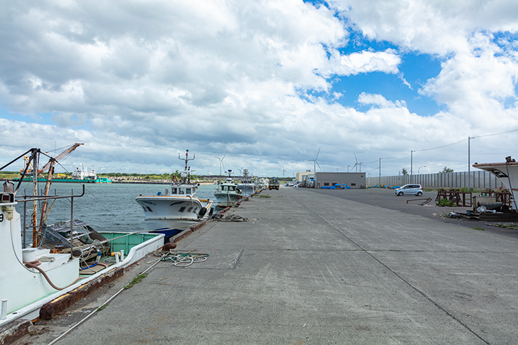 石狩湾新港のフリー写真素材