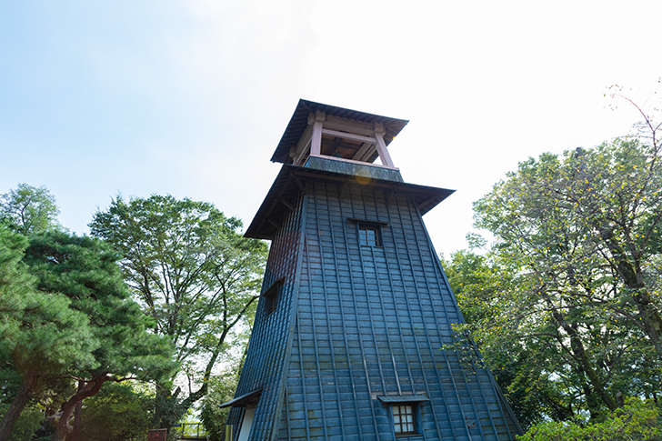沼田城の鐘楼のフリー写真素材