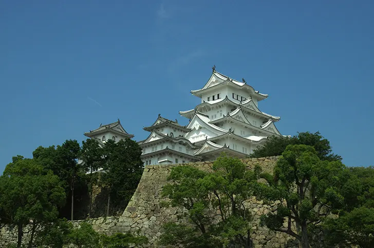 姫路城天守閣のフリー写真素材