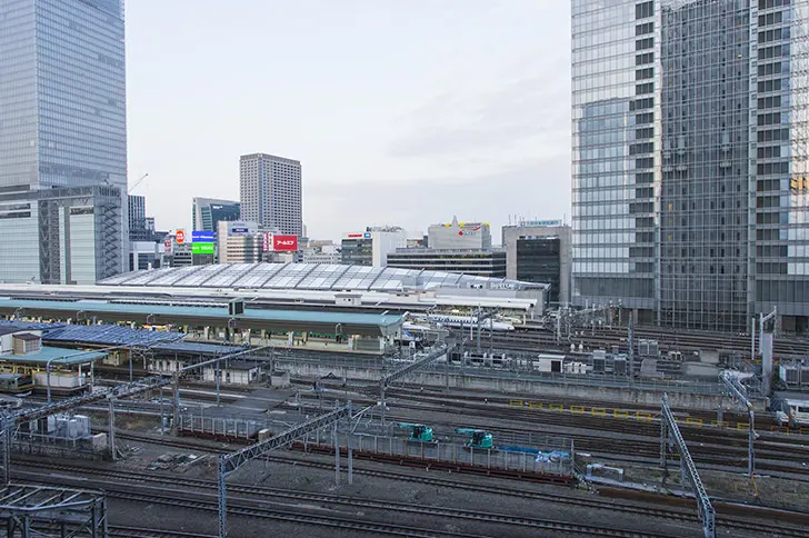 東京駅ホームのフリー写真素材