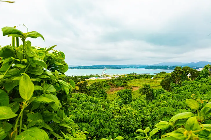 古宇利島からの景色のフリー写真素材