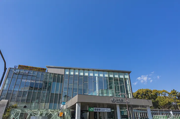 原宿駅のフリー写真素材