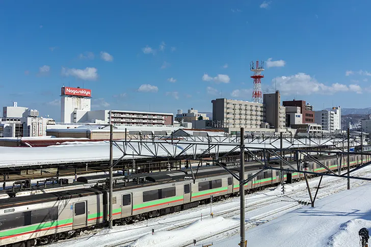 小樽駅周辺のフリー写真素材