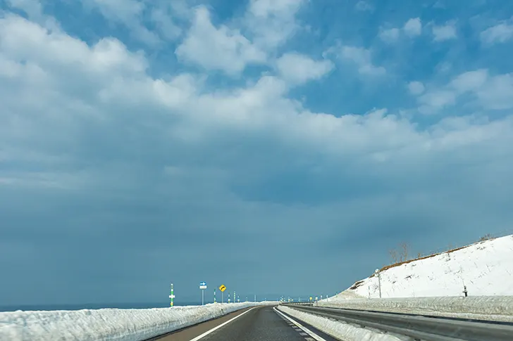 札樽自動車道のフリー写真素材