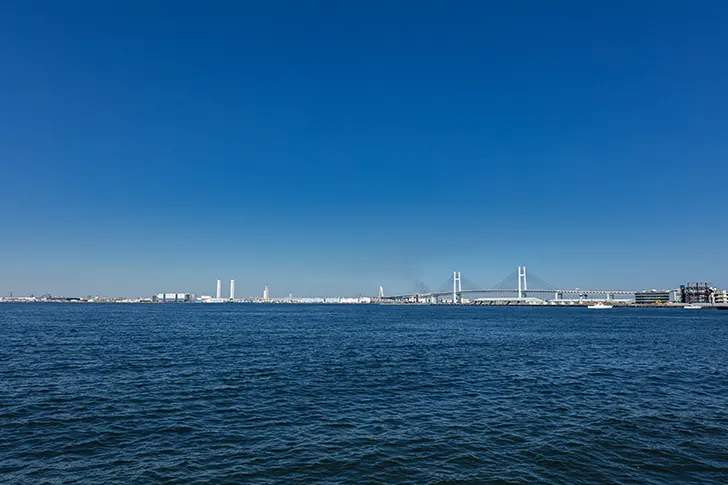 横浜の海のフリー写真素材