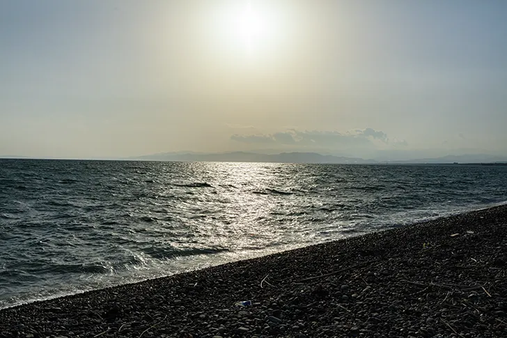 沼津 千本浜海岸のフリー写真素材