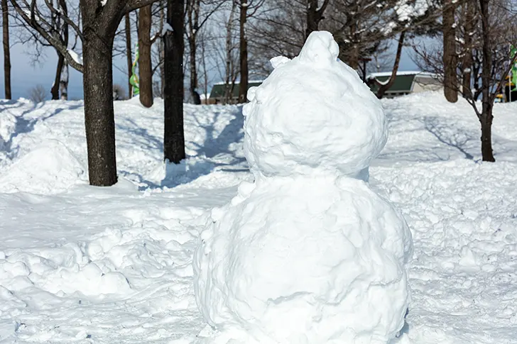 雪だるまのフリー写真素材