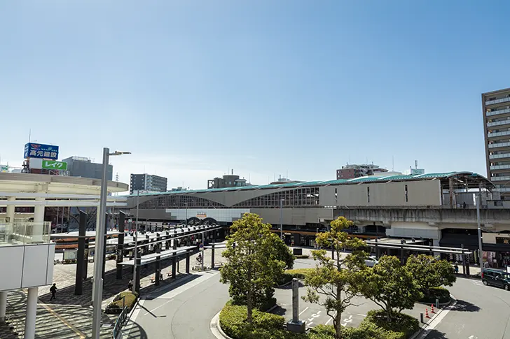 越谷駅東口周辺のフリー写真素材