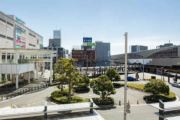 越谷駅東口周辺のフリー写真素材