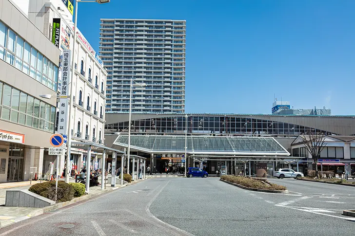 越谷駅西口周辺のフリー写真素材