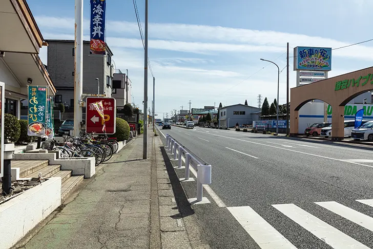 岩槻街道のフリー写真素材