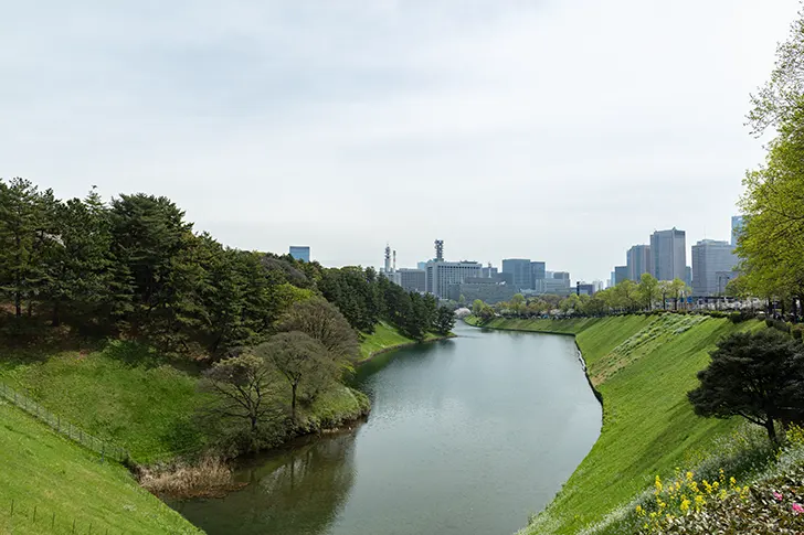 半蔵濠のフリー写真素材