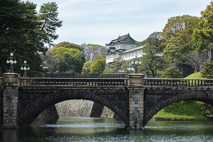 二重橋のフリー写真素材