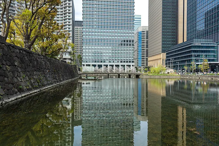 桔梗濠のフリー写真素材