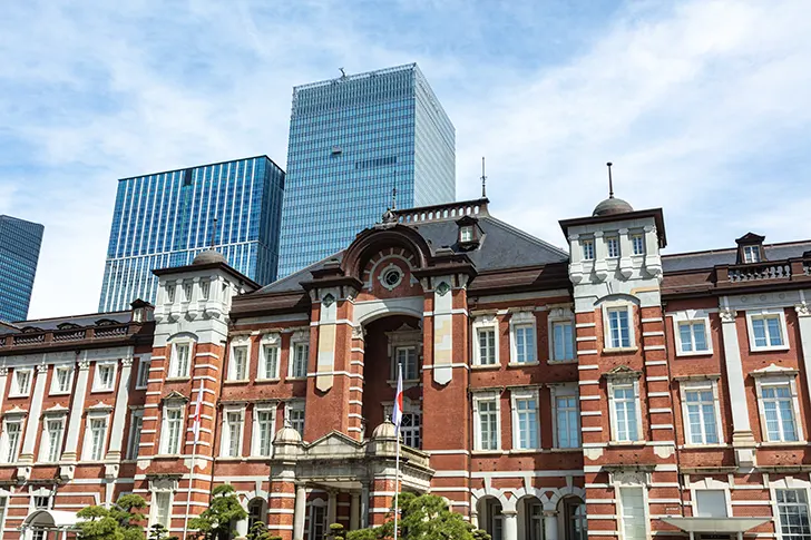 東京駅のフリー写真素材