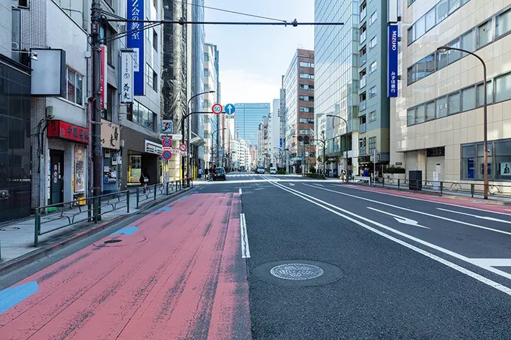 地下鉄淡路町駅付近のフリー写真素材