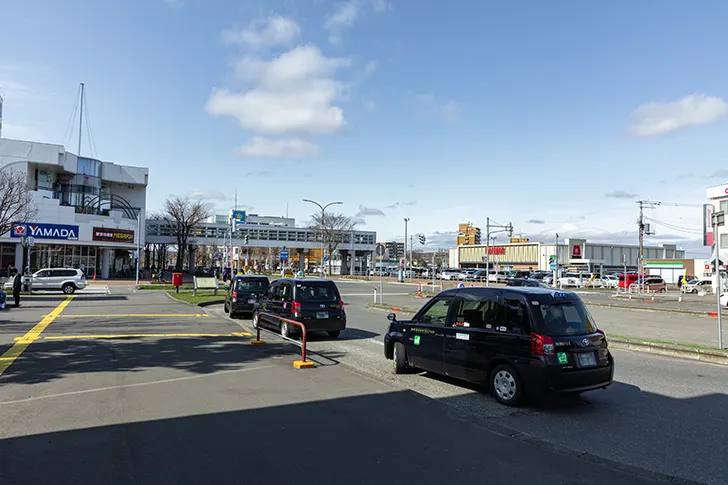 JR苫小牧駅北口周辺のフリー写真素材