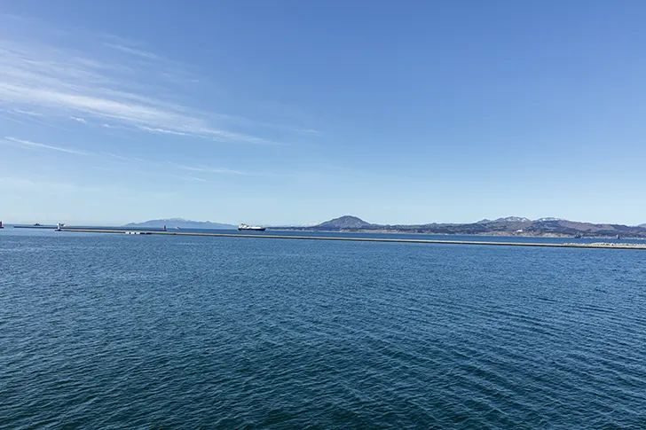 津軽海峡のフリー写真素材