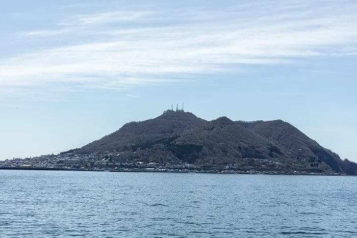 津軽海峡（函館山）のフリー写真素材