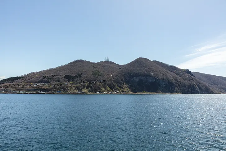 津軽海峡（函館山）のフリー写真素材