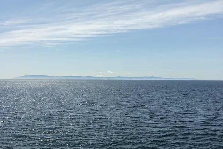 津軽海峡のフリー写真素材