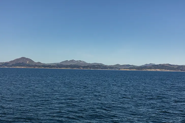 津軽海峡のフリー写真素材