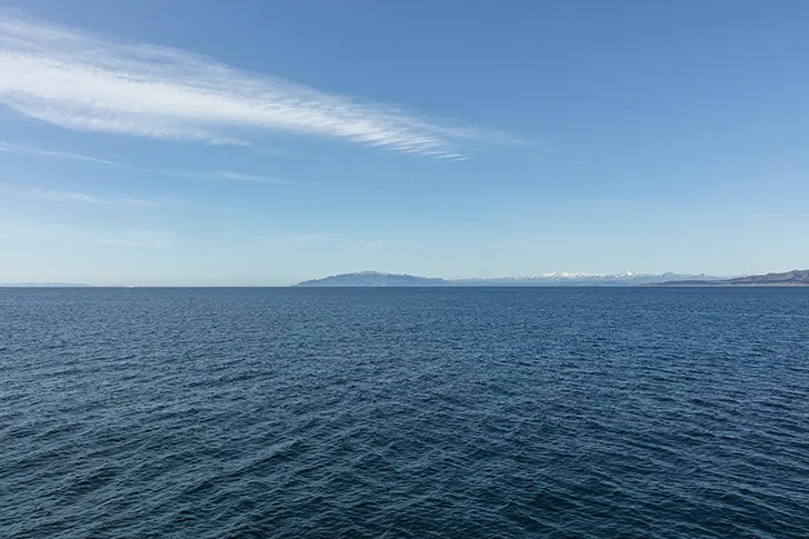 津軽海峡のフリー写真素材