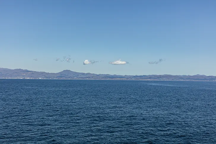 津軽海峡のフリー写真素材