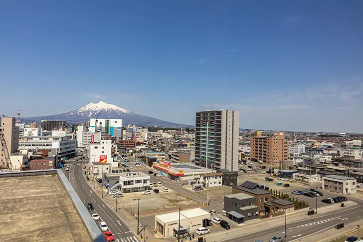 弘前市の展望のフリー写真素材