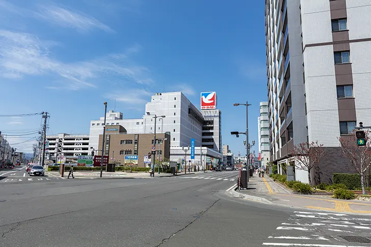 弘前市街のフリー写真素材