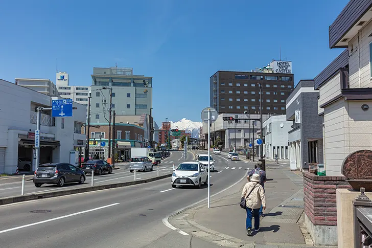 青森県道31号弘前鯵ケ沢線のフリー写真素材